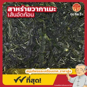 สาหร่ายวากาเมะเส้นอัดก้อน (Wakame Seaweed) 裙带菜 1 แพ็ค บรรจุ 5 ชิ้น