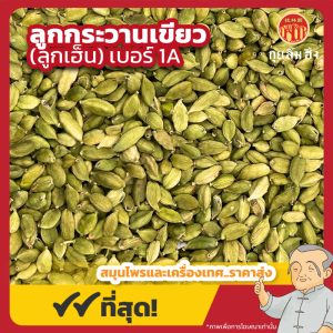 ลูกกระวานเขียว เบอร์ 1A (ลูกเฮ็น) 綠荳蔻 ขนาด 1 กิโลกรัม