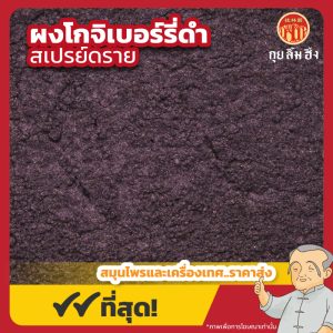 ผงโกจิเบอร์รี่ดำ สเปรย์ดราย Black GojiBerry Powder (Spray Dried) ขนาด 500 กรัม
